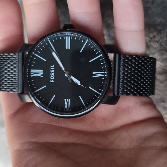 Black Mens Fossil watch NWT - Picture 2 of 8